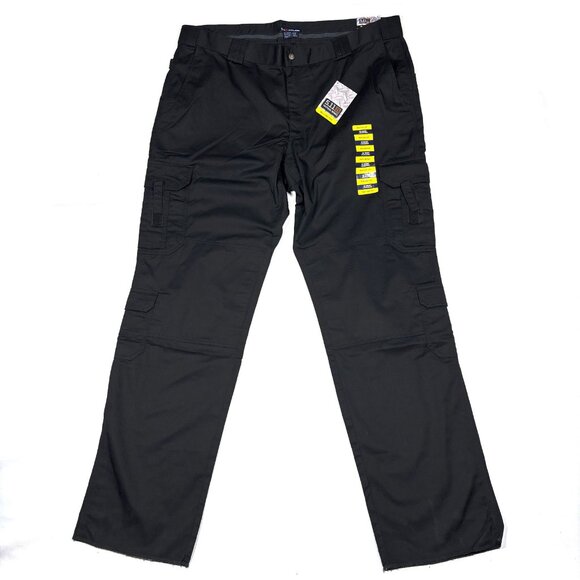 NEW NWT 5.11 Tactical Series EMS & Fire Black Twill Cargo Pants Mens 48 Unhemmed - Picture 1 of 10